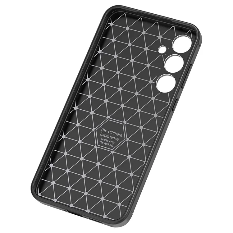 Für Samsung Galaxy A55 5G Tpu-hülle Carbonfasertextur Slim-fit-mobiltelefonabdeckung