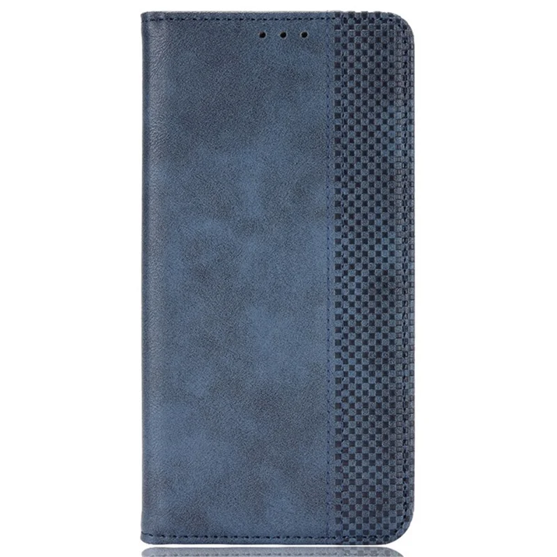 Per Samsung Galaxy S24+ Custodia Wallet Phone Retro Texture Leather Cover - Blu