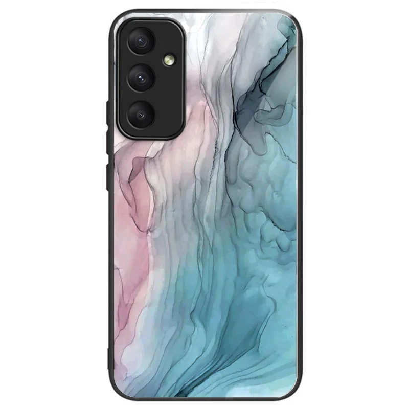 Obudowa z hartowanego szkła do Samsung Galaxy A35 5G z nadrukiem w marmurowy wzór – styl D
