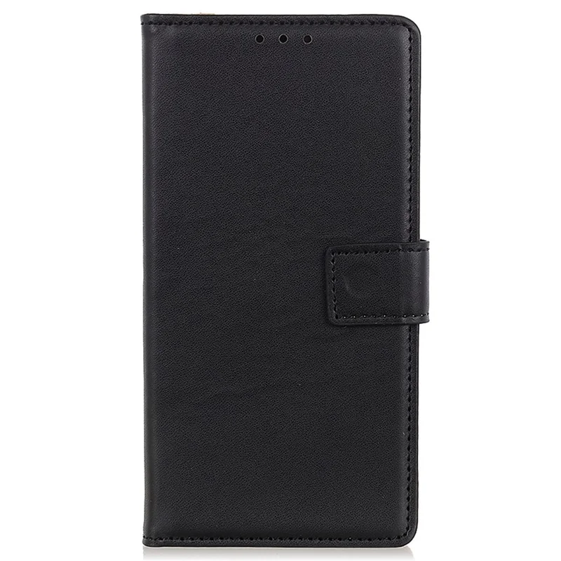 For Samsung Galaxy Xcover7 Leather Phone Case with Wallet Stand Magnetic Clasp - Black