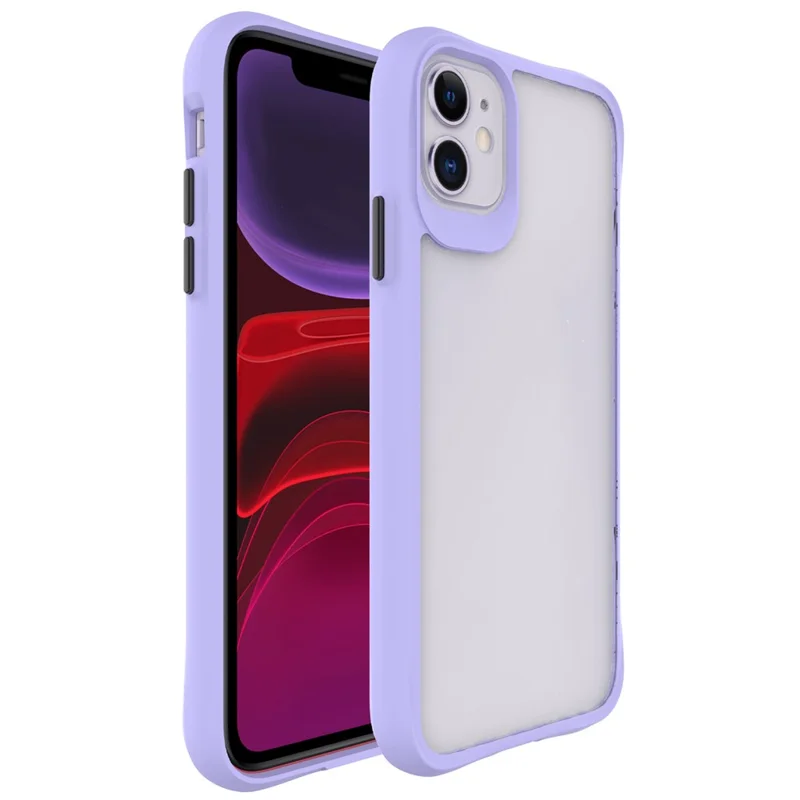 Combat X Mode Series for iPhone 11 Cell Phone Case TPU+PC Shockproof Back Shell - Purple