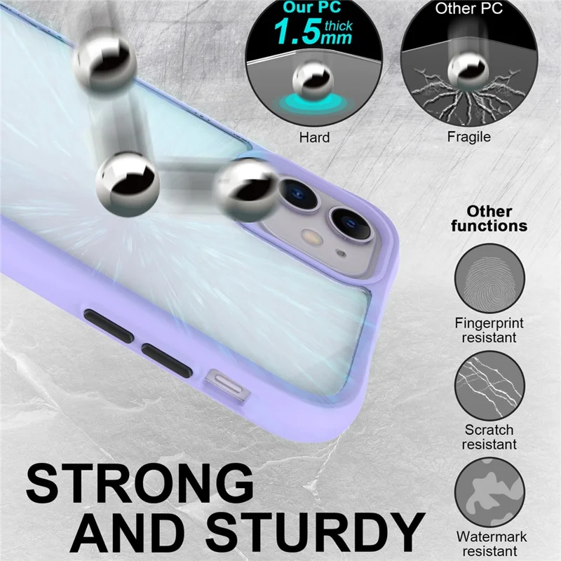 Combat X Mode Series for iPhone 11 Cell Phone Case TPU+PC Shockproof Back Shell - Purple