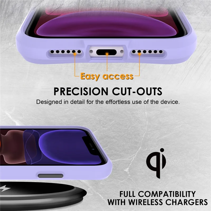 Combat X Mode Series for iPhone 11 Cell Phone Case TPU+PC Shockproof Back Shell - Purple
