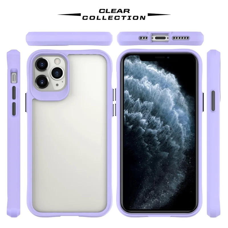 Combat X Mode Series for iPhone 11 Pro TPU+PC Cover Four Corner Scratch-resistant Smart Phone Case - Purple