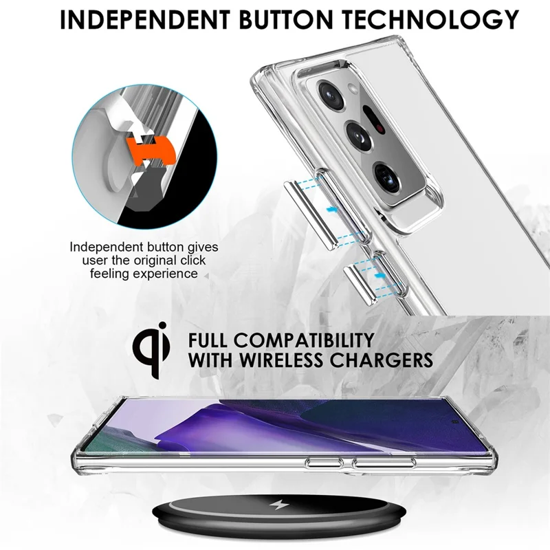 For Samsung Galaxy Note20 Ultra / Note20 Ultra 5G Case Drop Protection PC + TPU Cell Phone Cover