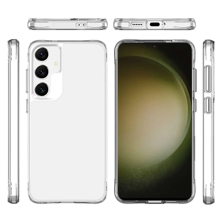 Für Samsung Galaxy S24+ HD Clear Phone Case Drop Protection PC + TPU Handyhülle