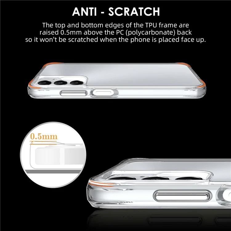 For Samsung Galaxy A05s 4G Lightweight PC + TPU Case Super Clear Phone Cover