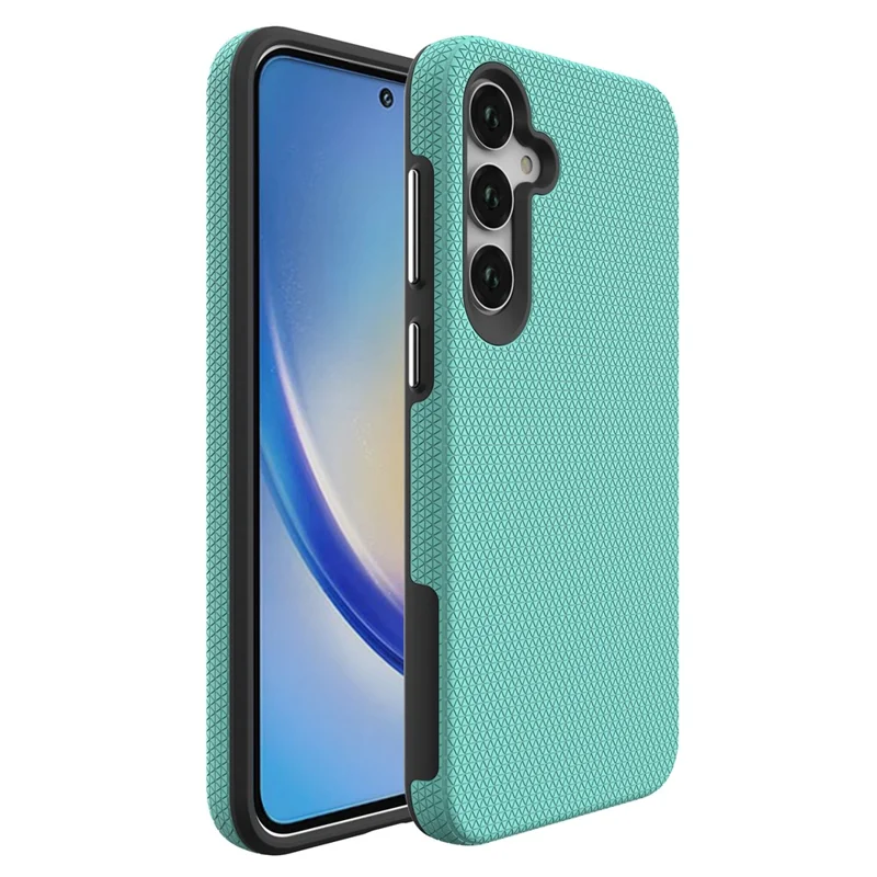 For Samsung Galaxy A35 5G Phone Cover TPU+PC Military Grade Drop-proof Back Case - Mint Green