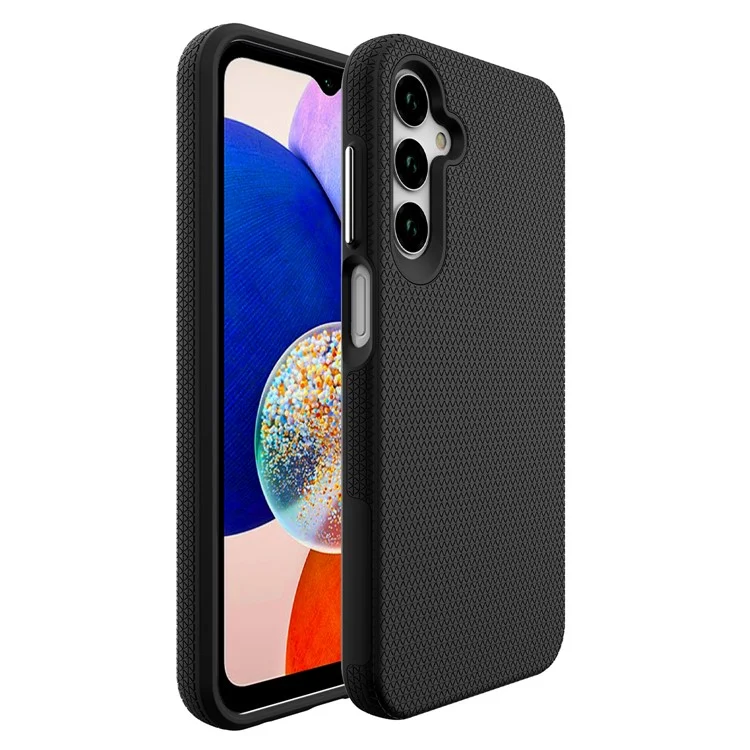 For Samsung Galaxy A25 5G (Global) (161.0 x 76.5 x 8.3mm) Cell Phone Case Reinforced Corners Drop-proof Cover - Black