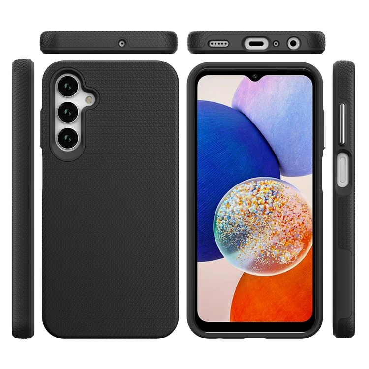 For Samsung Galaxy A25 5G (Global) (161.0 x 76.5 x 8.3mm) Cell Phone Case Reinforced Corners Drop-proof Cover - Black