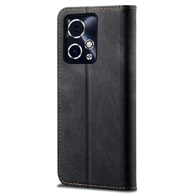 For Honor 90 GT 5G Brieftasche Hülle PU Leder Telefonhülle Ständer Ansicht Magnetisch Schützen - Schwarz