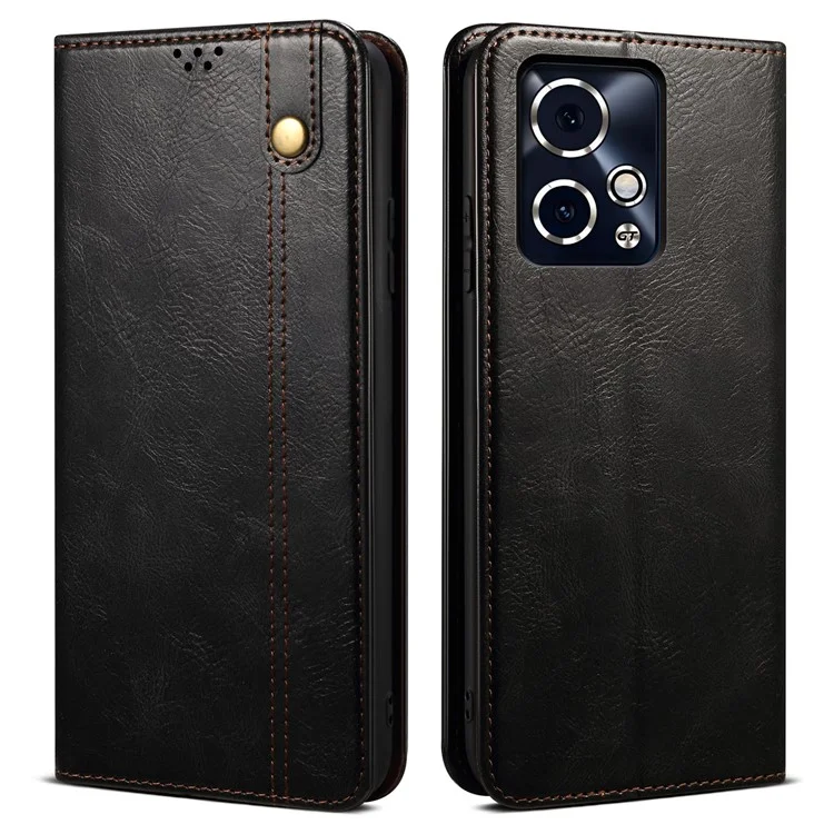 For Honor 90 GT 5G PU Leather Case Card Slot Wallet Phone Shell Crazy Horse Pattern - Black