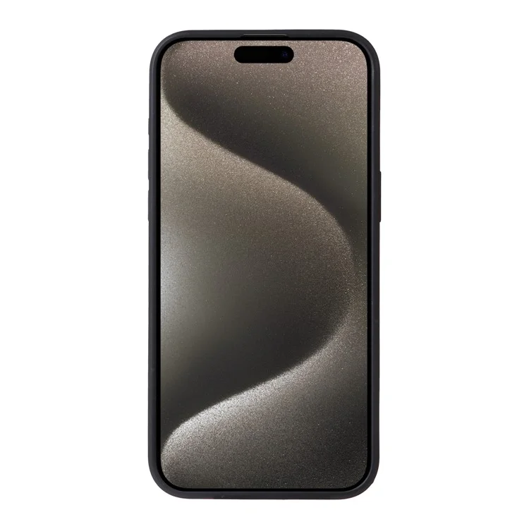 For iPhone 15 Pro Case with Magnetic Detachable Card Holder Carbon Fiber Texture Phone Cover