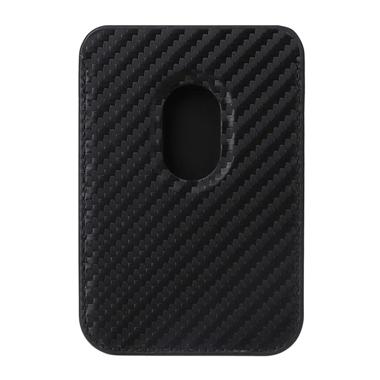 For iPhone 15 Pro Case with Magnetic Detachable Card Holder Carbon Fiber Texture Phone Cover