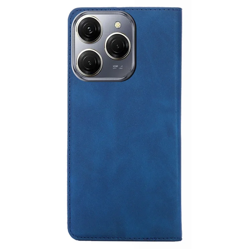 For TECNO Spark 20 Pro Case Anti-Scratch PU Leather Stand Card Slots Cell Phone Cover - Blue