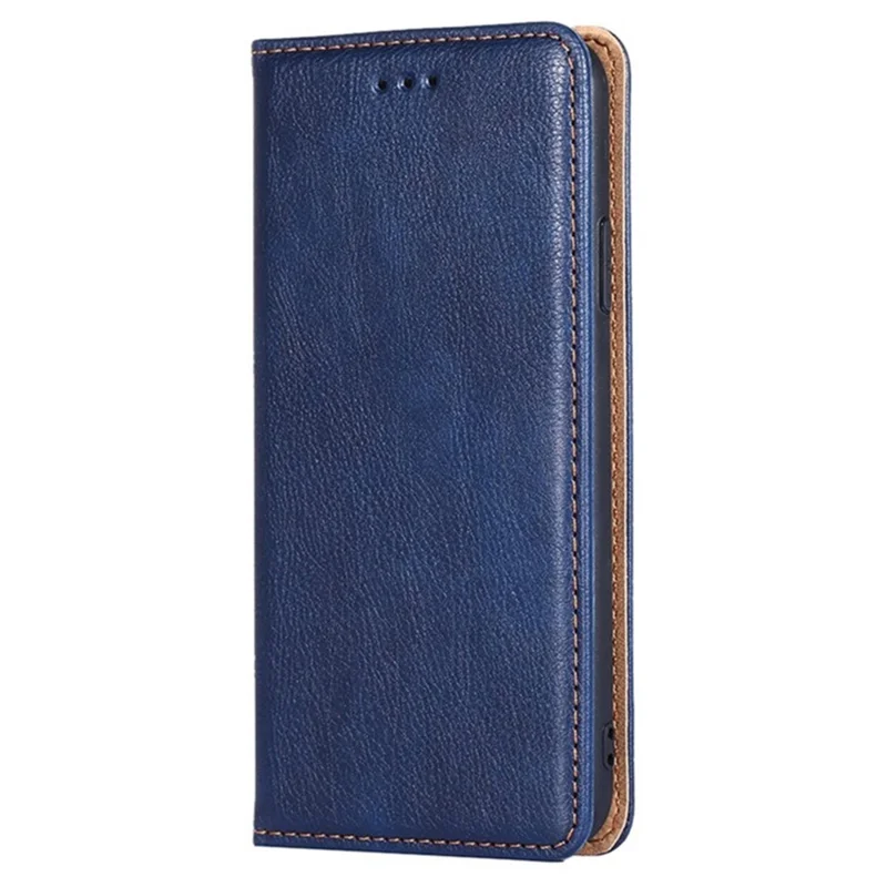 For Oppo A2m 5G / A2x 5G Case Wallet Card Slots Anti-scratch PU Leather Magnetic Cell Phone Cover - Blue