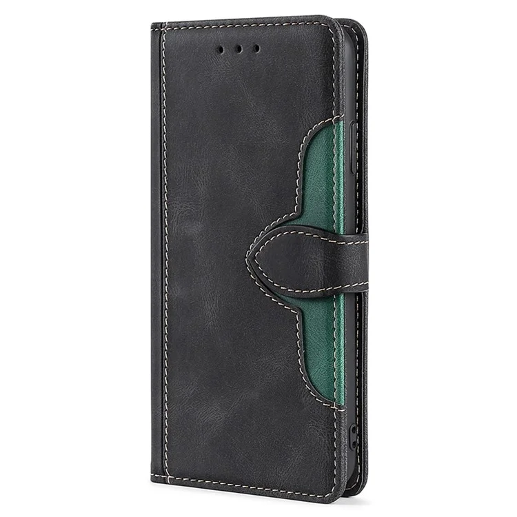 For Honor X50i+ 5G Funda de Cartera Piel Sintética Soporte de Teléfono - Negro