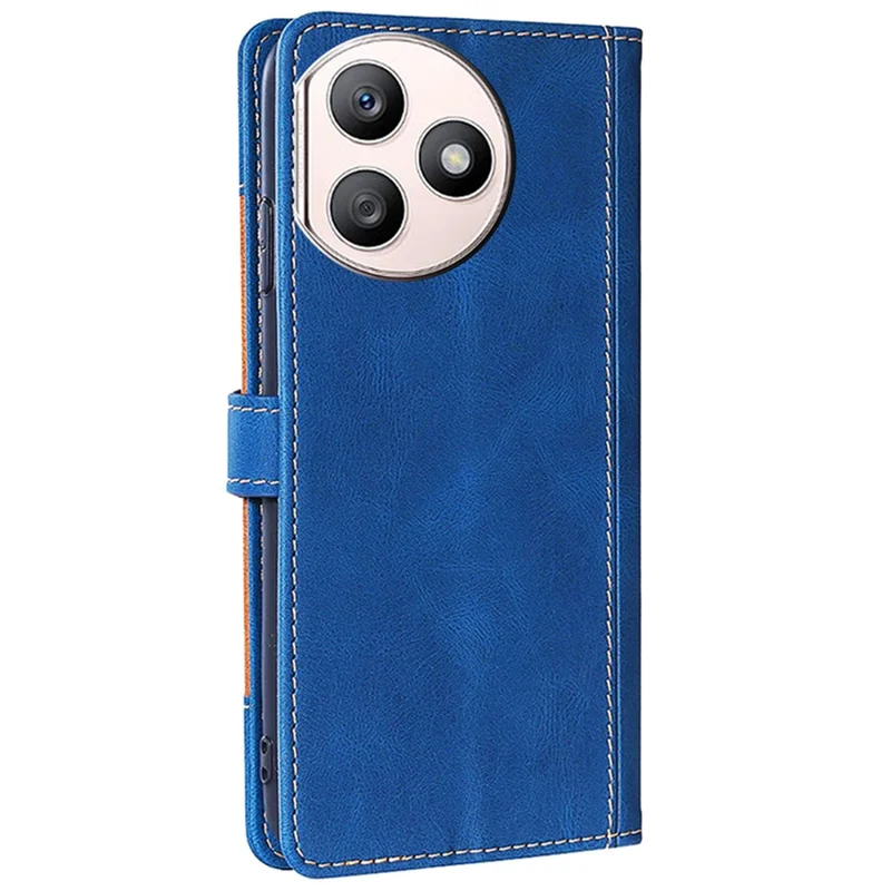 For Honor X50i+ 5G Wallet Case Skin-Feel Leather Stand Phone Cover - Blue