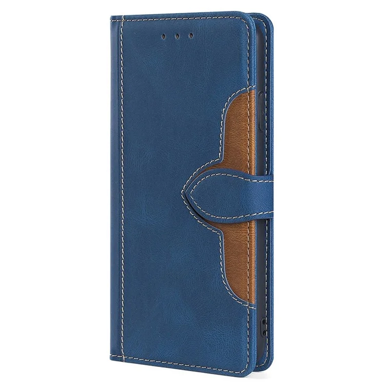 Para Honor Play 50 Plus 5G / Play 8T 5G / X7b 4G / 90 Smart Case Cartera Funda de Piel Patrón de Sombrero de Paja - Azul