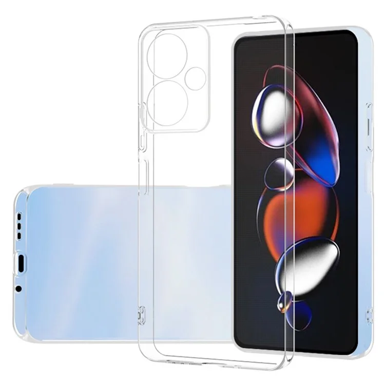 Para Xiaomi Redmi 13C 5G / Poco M6 5G Funda de Teléfono Funda Blanda de TPU Recorte Preciso de Lente - Transparente