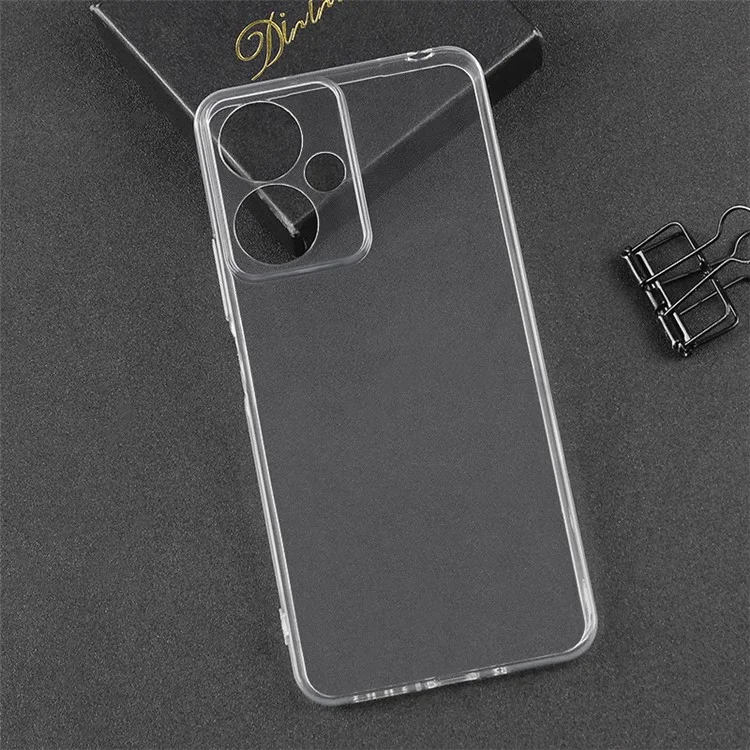 Para Xiaomi Redmi 13C 5G / Poco M6 5G Funda de Teléfono Funda Blanda de TPU Recorte Preciso de Lente - Transparente
