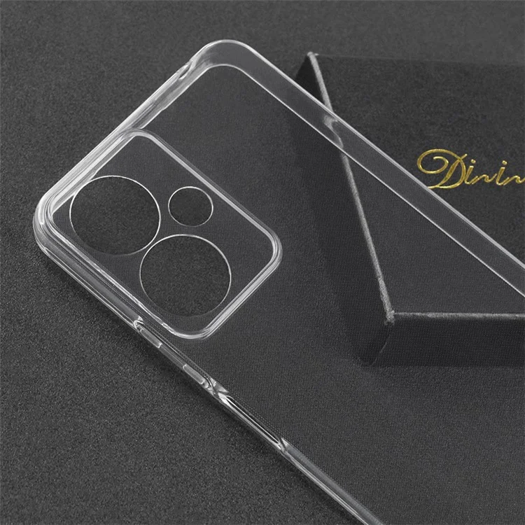 Para Xiaomi Redmi 13C 5G / Poco M6 5G Funda de Teléfono Funda Blanda de TPU Recorte Preciso de Lente - Transparente