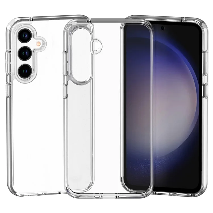 Für Samsung Galaxy S23 FE Slim Case Hard PC + Soft TPU Clear Phone Cover