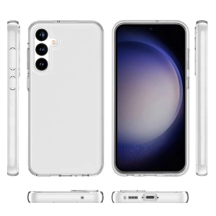 Für Samsung Galaxy S23 FE Slim Case Hard PC + Soft TPU Clear Phone Cover