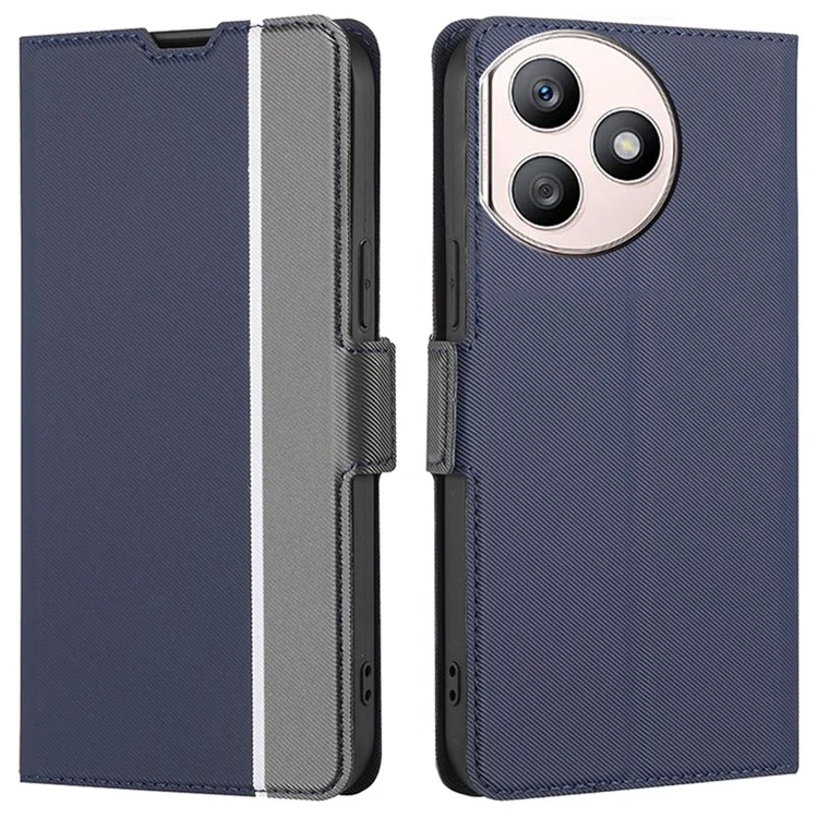 For Honor X50i+ 5G Super Thin PU Leather Cover Stand View Shockproof Cell Phone Case - Azul