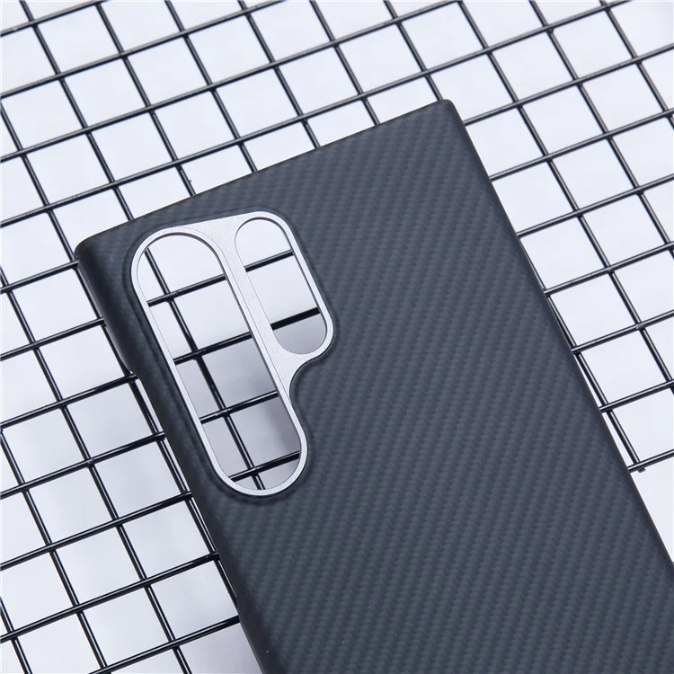 Для Samsung Galaxy S23 Ultra Aramid Fiber Case 600D Fine Texture Large Cutout Phone Cover Compatible with MagSafe