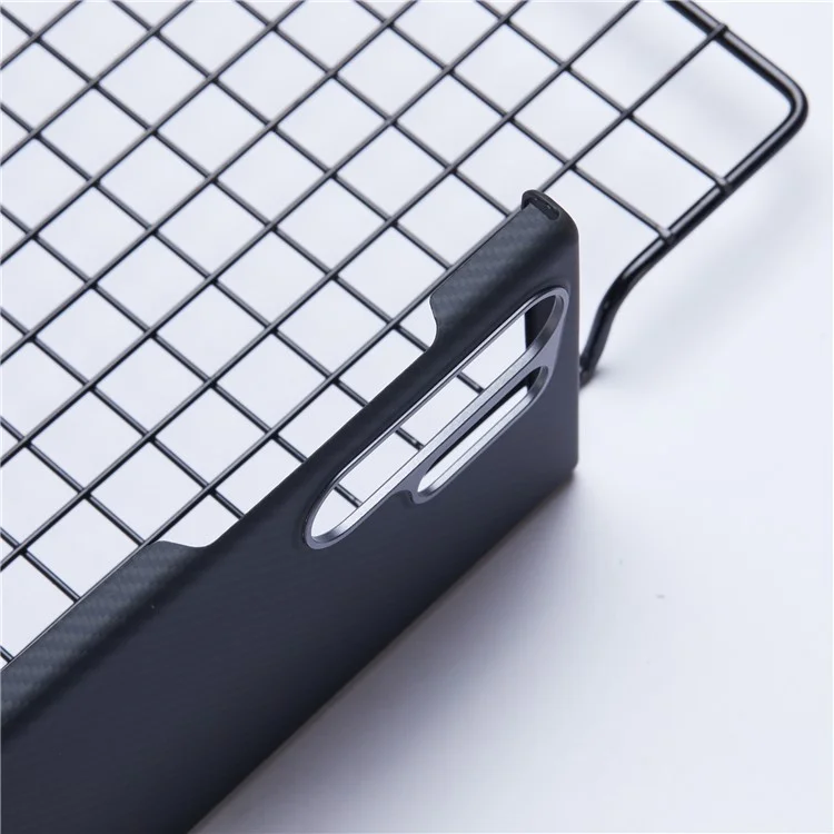 Pour Samsung Galaxy S22 Ultra 5G Etui 600D Texture Fine Fibre Aramide Housse de Téléphone Compatible avec MagSafe