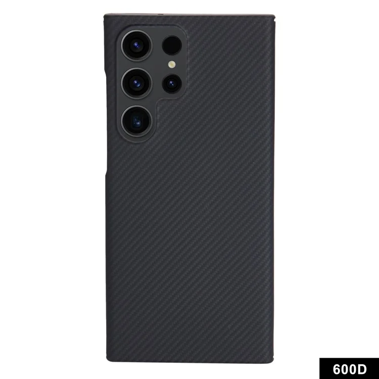 Funda para Samsung Galaxy S24 Ultra, de fibra de aramida con textura fina 600D, cubierta de teléfono delgada, color negro