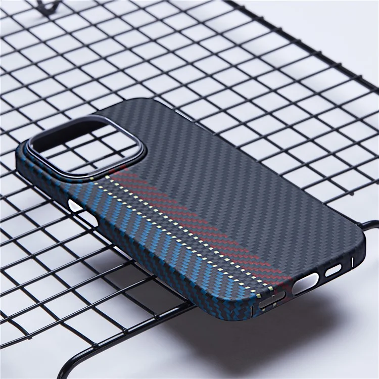 Für iPhone 15 Pro Case 1500D Carbon Fiber Textur Aramid Fiber Handyhülle, Großer Linsenausschnitt