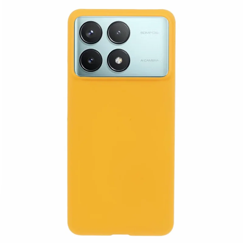 For Xiaomi Poco F6 Pro 5G / Redmi K70 5G / K70 Pro 5G Hard PC Phone Case Hard Rubberized Phone Cover - Yellow
