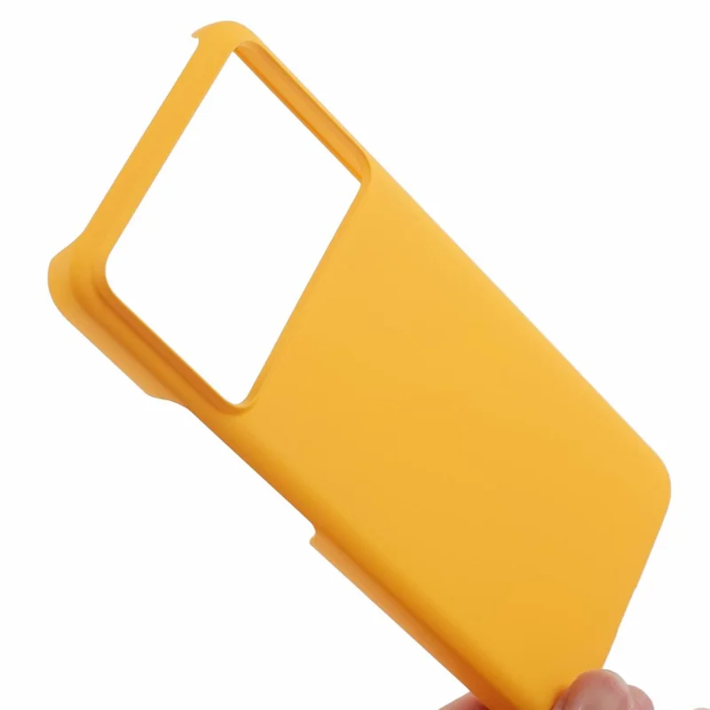 For Xiaomi Poco F6 Pro 5G / Redmi K70 5G / K70 Pro 5G Hard PC Phone Case Hard Rubberized Phone Cover - Yellow