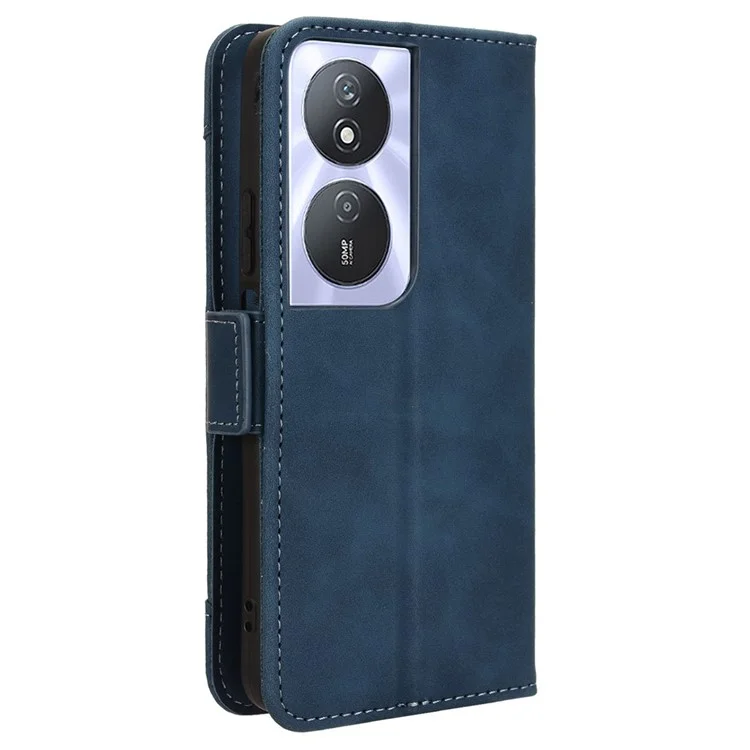 Para Honor Play 50 Plus 5G / Play 8T 5G / X7b 4G / X7b 5G / 90 Smart Wallet Case Viewing Stand Titular de la tarjeta Funda para teléfono - Azul