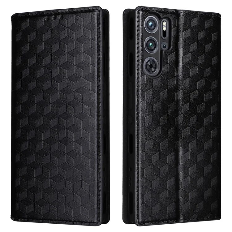 Für ZTE nubia Red Magic 9 Pro+ 5G / Red Magic 9 Pro 5G Case Phone Stand Magnetische Handyhülle - Schwarz