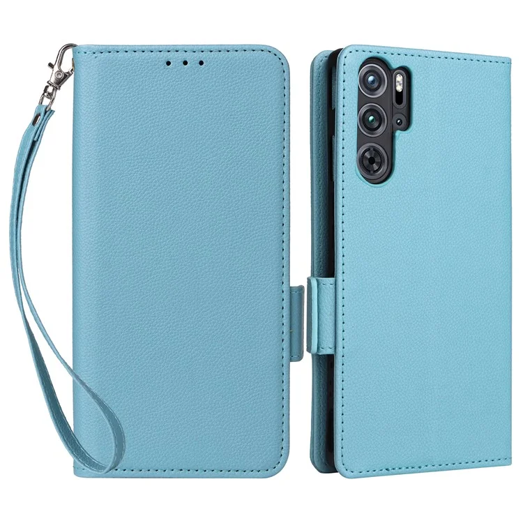Para ZTE nubia Red Magic 9 Pro 5G / 9 Pro+ 5G Funda Tipo Cartera Textura Litchi - Azul Bebé
