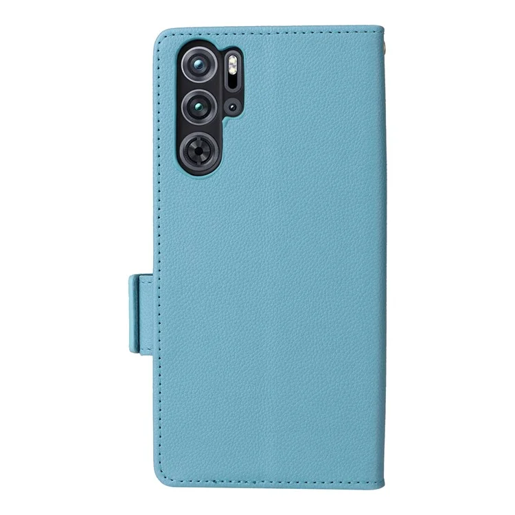 Para ZTE nubia Red Magic 9 Pro 5G / 9 Pro+ 5G Funda Tipo Cartera Textura Litchi - Azul Bebé