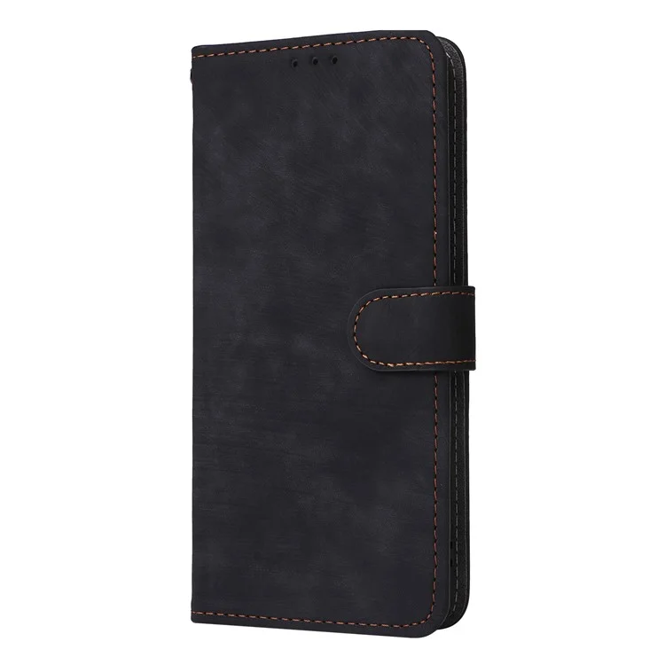 For ZTE Blade A73 Pro 5G / A73 5G / Optus X Pro 5G Case RFID Blocking Card Slots Phone Cover with Hand Strap - Black
