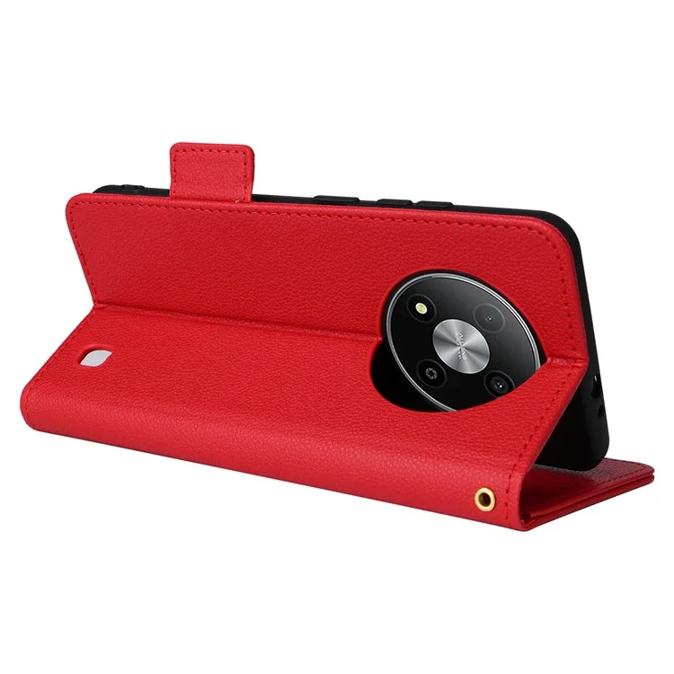 For ZTE Blade A73 Pro 5G / A73 5G / Optus X Pro 5G Flip Wallet Leather Case with Card Slot Phone Cover - Red