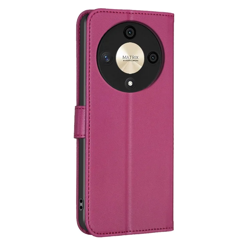 For Honor X9b 5G / Magic6 Lite 5G Case Wallet Leather Case Imprinted Clover Pattern - Rose