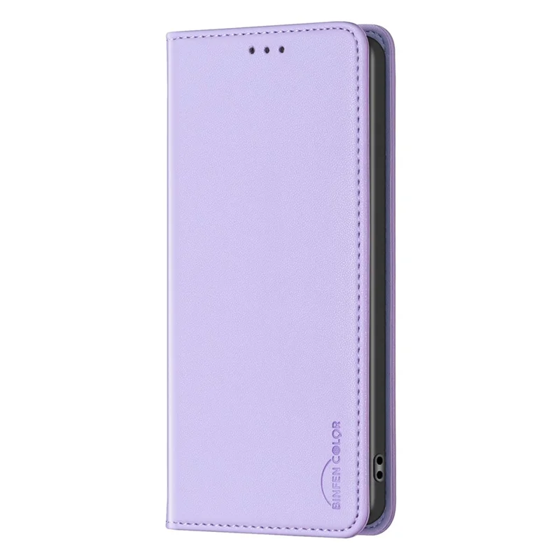 BINFEN COLOR BF18 For Honor X9b 5G / Magic6 Lite 5G Phone Case with Card Holder Stand - Purple
