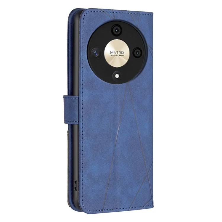 BINFEN COLOR BF05 Per Honor X9b 5G / Magic6 Lite 5G Custodia a Portafoglio Custodia in Pelle Impressa - Blu