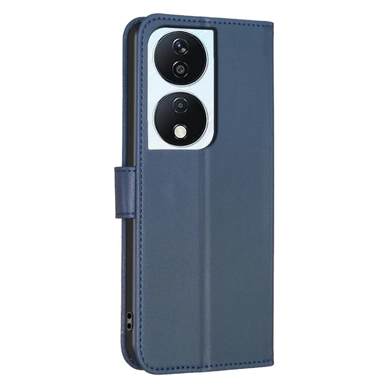 Til Honor X7b 4G / 90 Smart Wallet Læderetui med Kløvermønster Flip Phone Cover - Blå