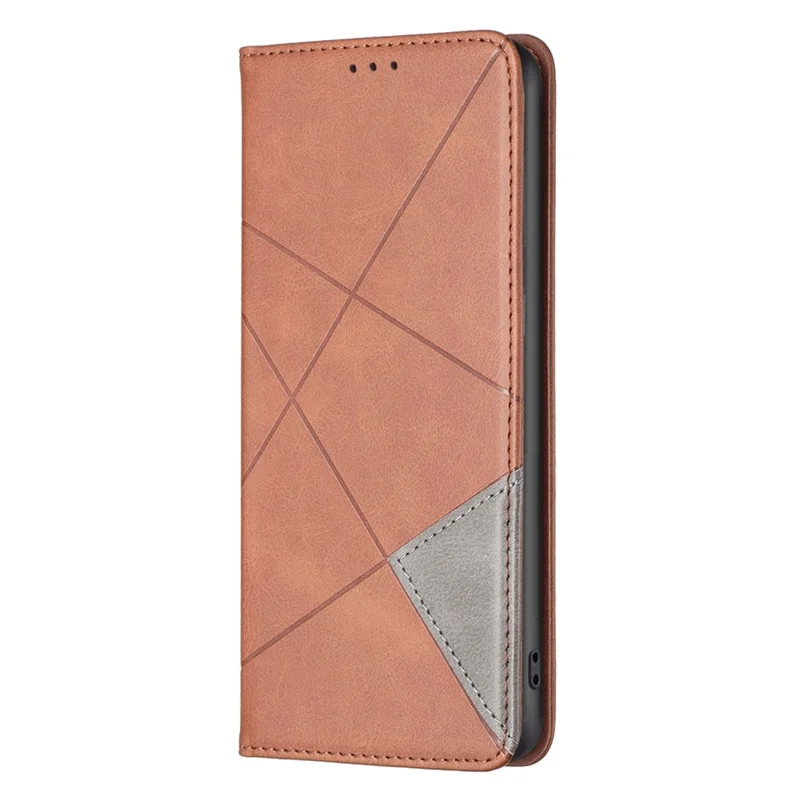 For Motorola Moto G45 5G / G34 5G Imprinted Leather Phone Case with Card Slots - Brown