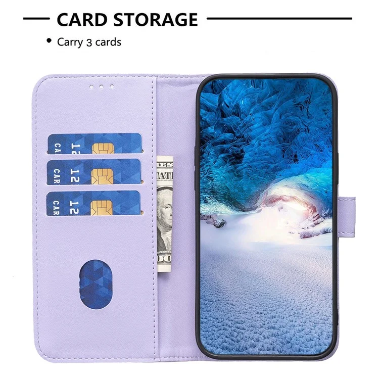 BINFEN COLOR BF17 Für Samsung Galaxy Xcover7 Flip Ledertasche Telefon Cover - Lila