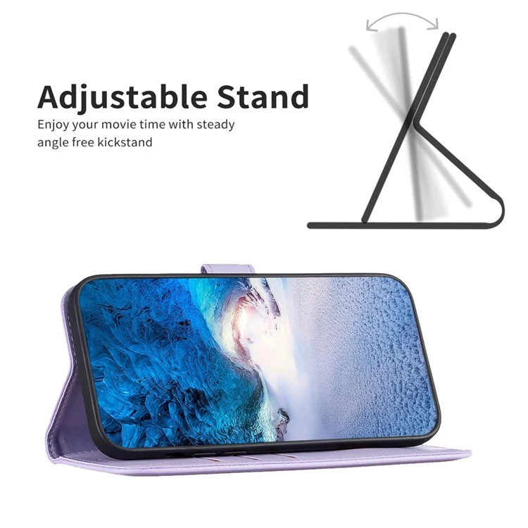 BINFEN COLOR BF17 Für Samsung Galaxy Xcover7 Flip Ledertasche Telefon Cover - Lila