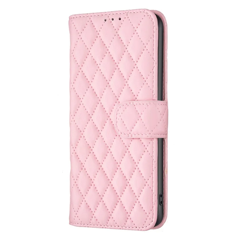 BINFEN COLOR BF Style-14 For Motorola Moto E14 4G / G04 4G / G04s 4G / G24 4G Matte Leather Case Wallet Phone Cover - Pink