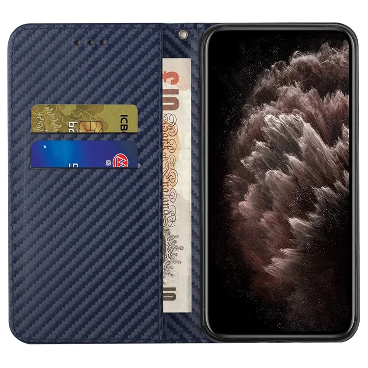For Samsung Galaxy A55 5G Case Leather Magnetic Absorption Phone Wallet Cover - Blue